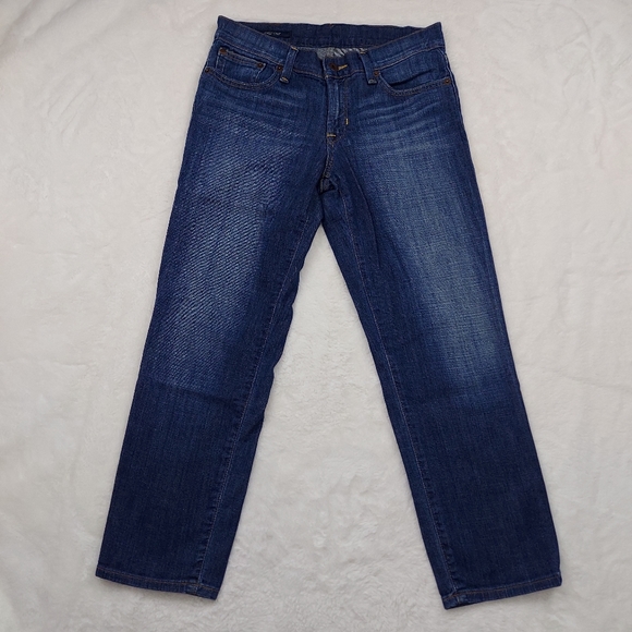 Lucky Brand Sweet Crop Mid Rise Blue Cropped Jeans Hayward Size 27 - Picture 3 of 14